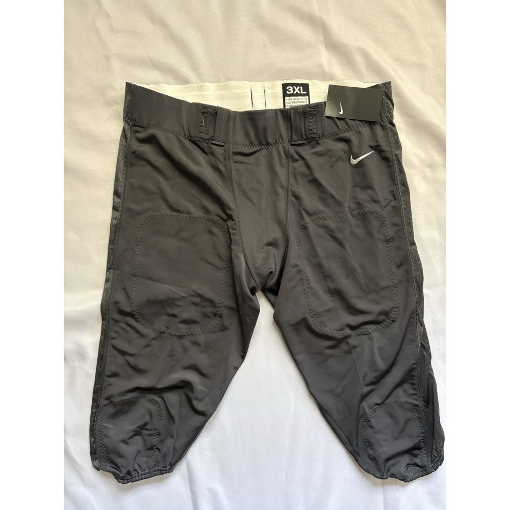 NEW Nike Team Vapor Varsity 3/4 Football Pants Gray Mens Size 3XLARGE 908728-60